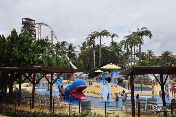 O sempre movimentado Beach Park, em Fortaleza, capital do Ceará